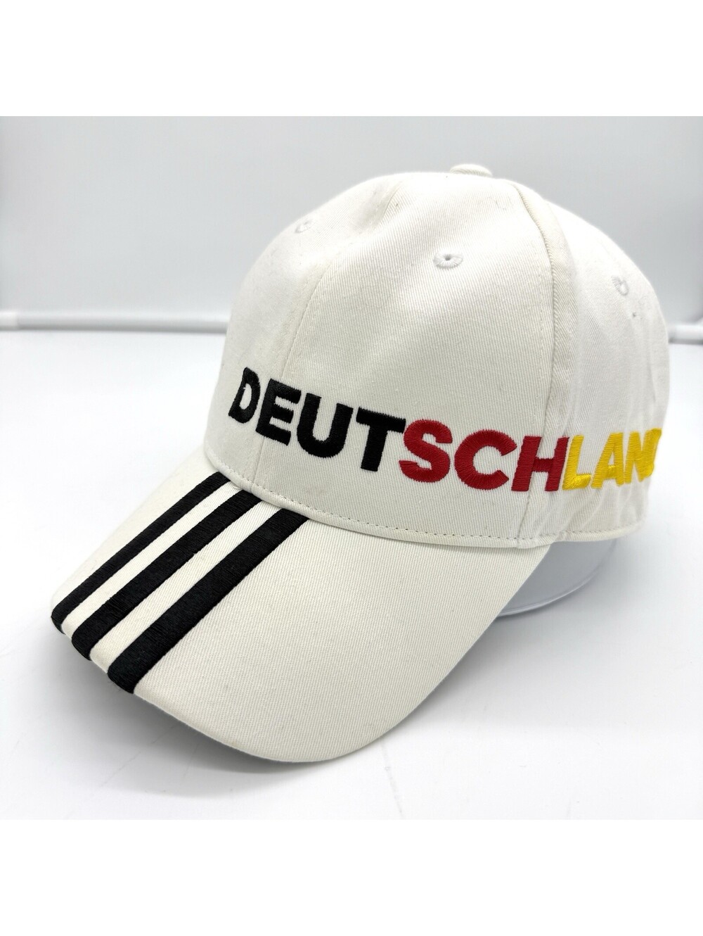 adidas Deutschland Euro 2016 Germany Soccer Strapback Hat White Official One Sz